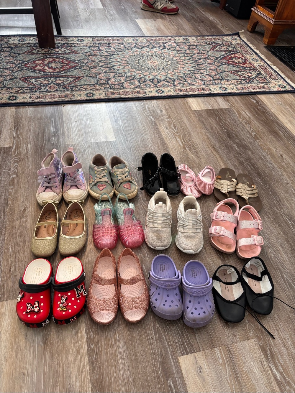 Toddler Girls Shoes Lot Size 8/9 Crocs Dance Shoes Sneakers